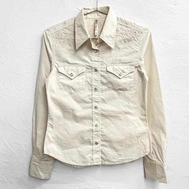 polo jeans ralph lauren 레이스 자수 셔츠