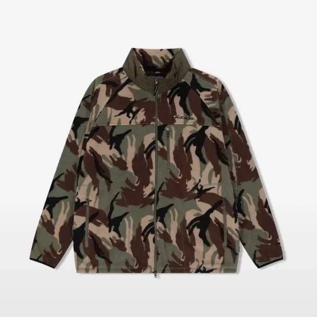 예스아이씨 예스 플리스 풀 집업 카모