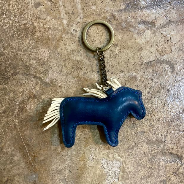 빈티지 가죽 말 키링