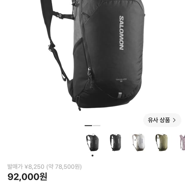 살로몬 백팩 10L