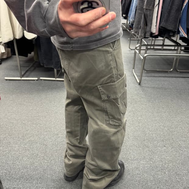 LL)디키즈 재팬 빈티지 더블니 올리브 카고팬츠