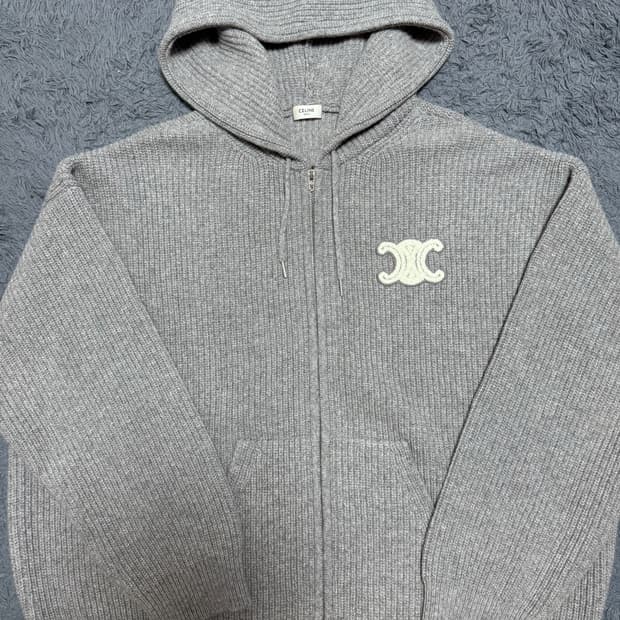 셀린느 니트 후드 집업 XXL사이즈