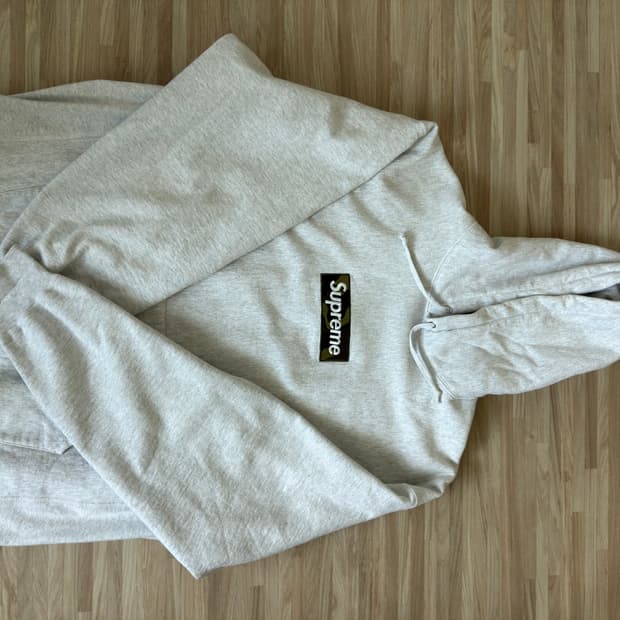 슈프림 카모 박스로고 후드 XXL