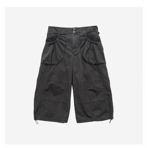 폴리테루 women pocket shirring pants - brown