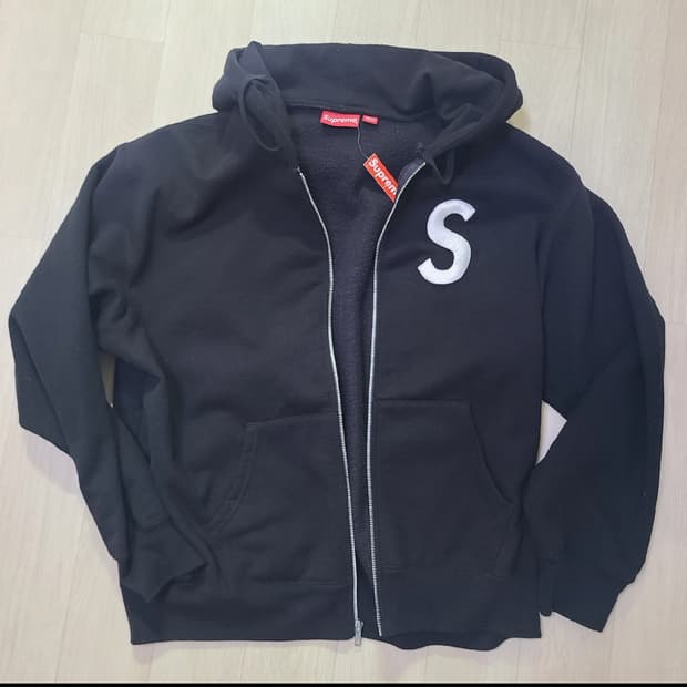 슈프림 S로고 후드집업 L
