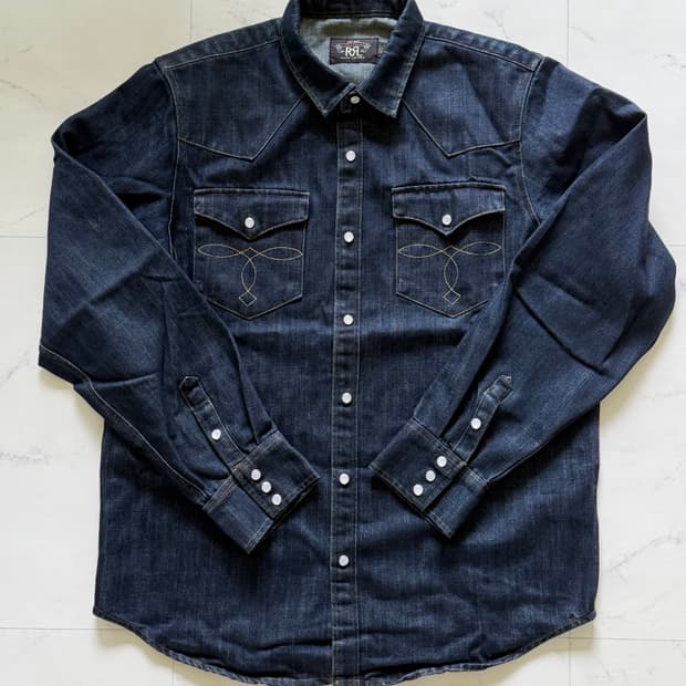 RRL 더블알엘 웨스턴 데님셔츠