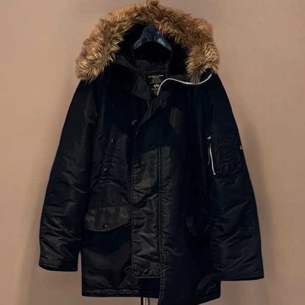 USA 알파인더스트리 N3B 블랙 파카