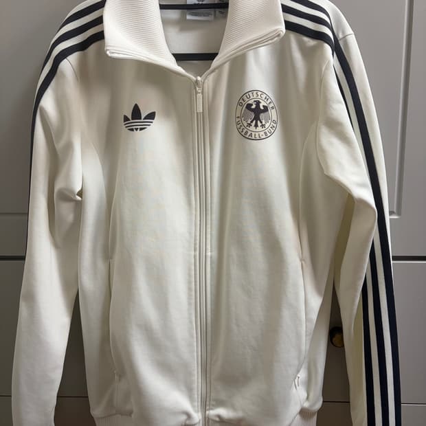 아디다스 독일 베켄바우어 트랙 탑 오프 화이트 - KR 사이즈 (L)