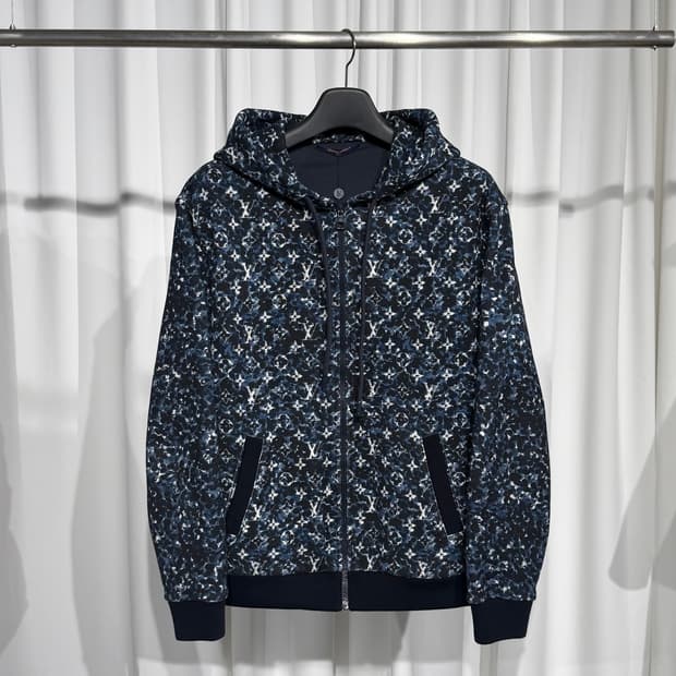 [정품] 루이비통 모노그램 집스루 코튼 후드집업