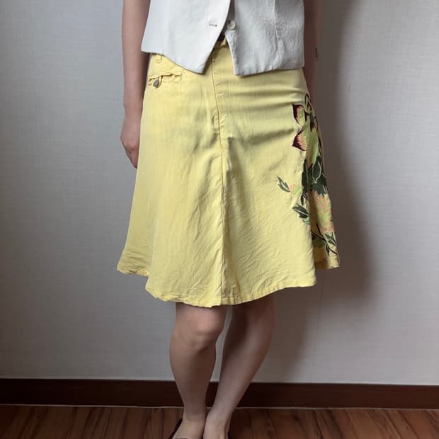 Vintage Floral Skirt