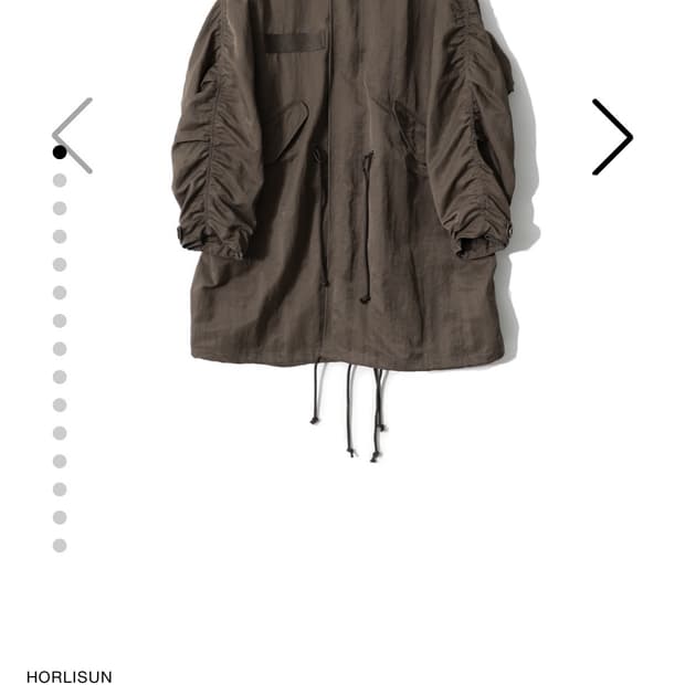 홀리선 나일론 피쉬테일 파카 야상