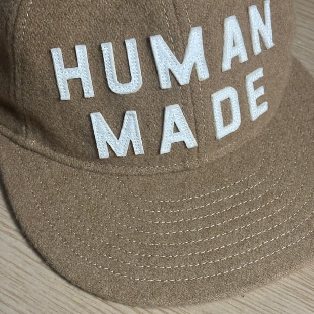 휴먼메이드 6패널 울 캡 베이지