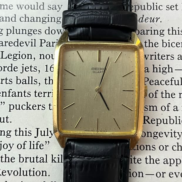 세이코 쿼츠 7431-5210 빈티지 드레스 워치