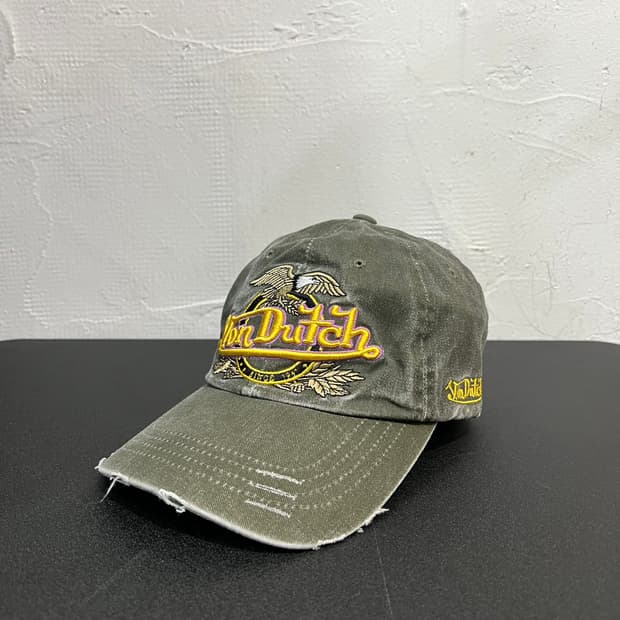  본더치 그런지 자수 볼캡 y16450