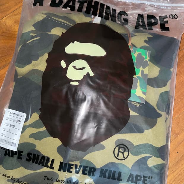 BAPE 베이프 샤크후드집업 녹계