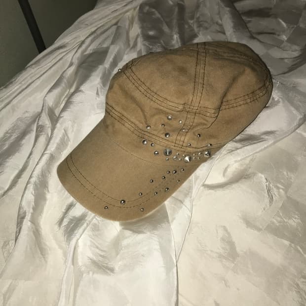 갸루 Y2k Vintage 스터드 헌팅캡