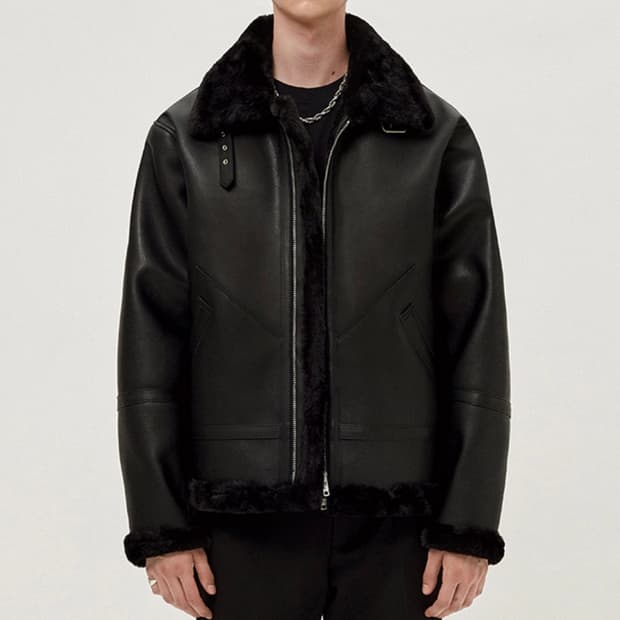 [107] 도프제이슨 비건 무스탕 자켓