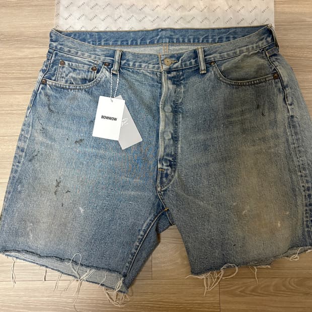 Bowwow denim cut off shorts 바우와우 데님 컷 오프