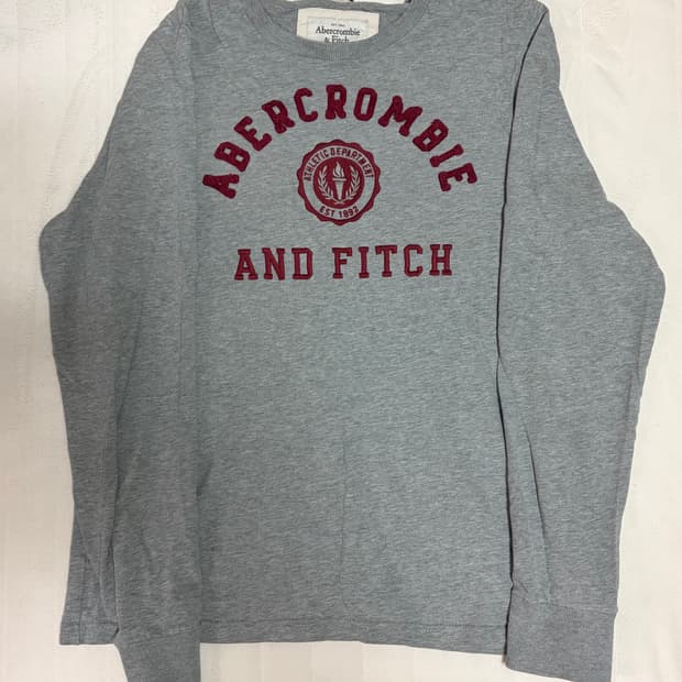 ABECRIMBIE & FITCH 그레이 롱슬리브 (XXL)