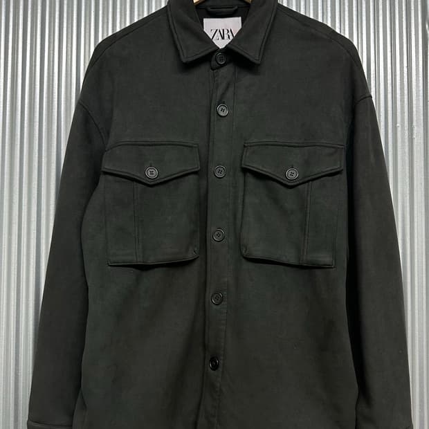 [M] 자라 ZARA 스웨이드 오버셔츠 자켓