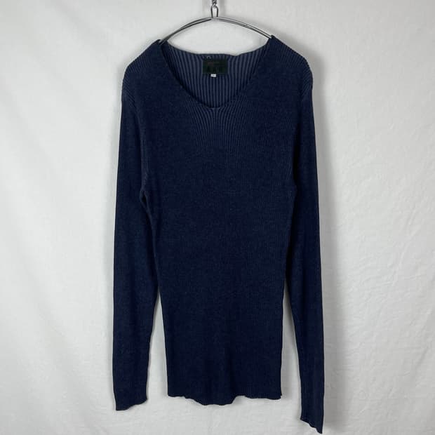 YOHJI YAMAMOTO 브이넥 롱니트 