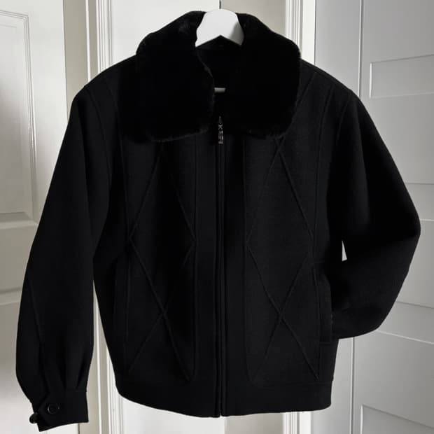 봄버자켓 퍼 칼라