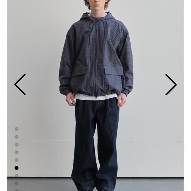 홀리선 26SS 바람막이 체크자켓 (네이비)