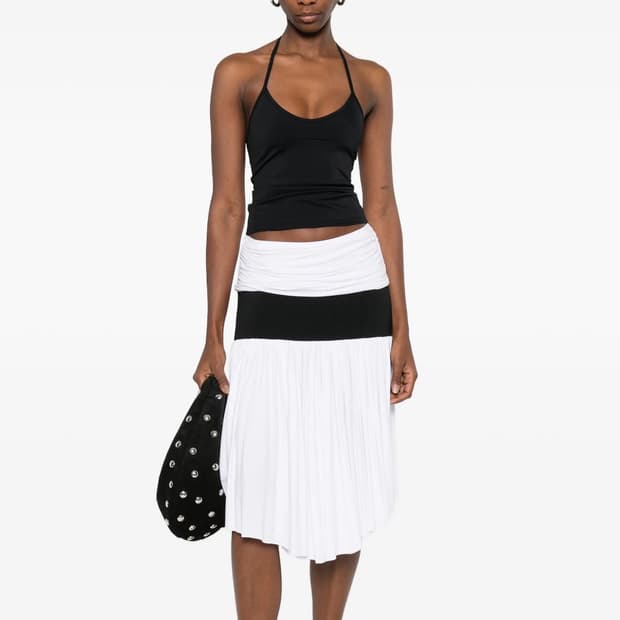 [S]기마구아스 Carine 투톤 러플 스커트