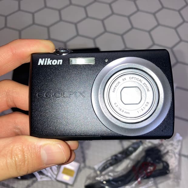 (풀박스) 니콘 쿨픽스 S203 블랙 빈티지 디카