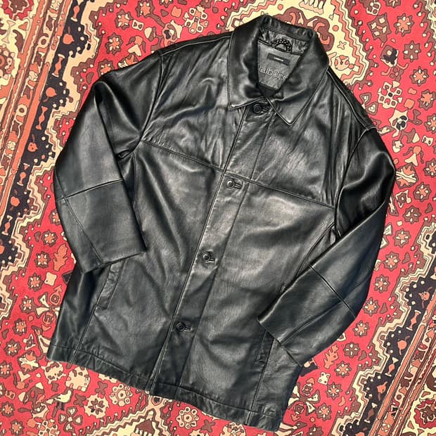 ( L-XL ) 가죽카코트 가죽코트 가죽롱코트 가죽자켓 레더자켓