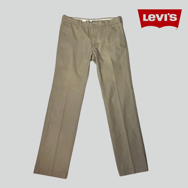 [W32L32]리바이스 STA-PREST 스타 프레스트 베이지 팬츠