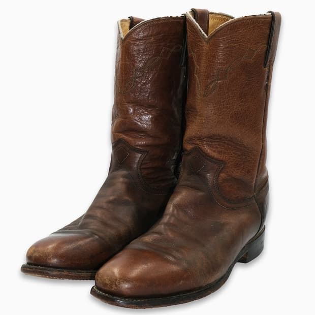 빈티지 저스틴 웨스턴 레더 부츠 8.5D(260)사이즈 BT26010