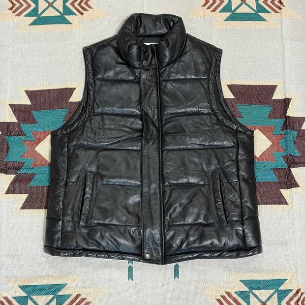 양가죽 덕다운 패딩 베스트 / sheepskin padding vest