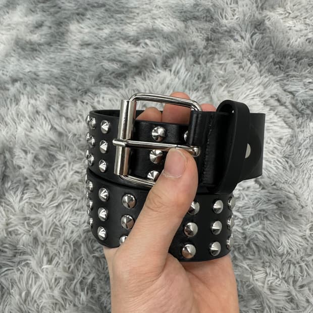 빈티지 스터드 벨트