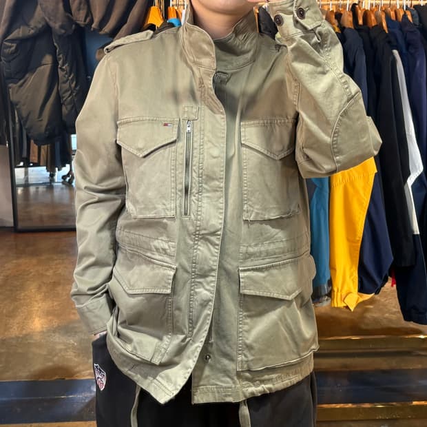 타미힐피거 카키 야상 자켓