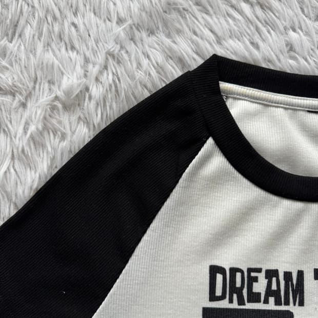 DREAM TUNNEL 일본빈티지 크롭 반팔 보세크롭티 보세반팔 S 38