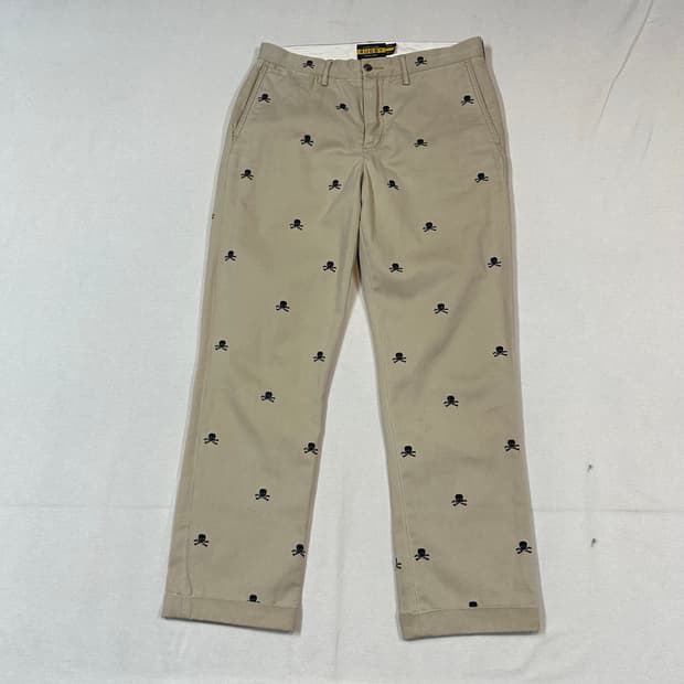 30inch) 폴로 랄프로렌 럭비 스컬 자수 치노 팬츠 면바지