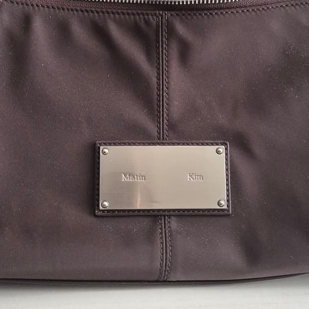 마뗑킴 숄더백 판매합니다!SIDE ZIPPER FABRIC TWO WAY