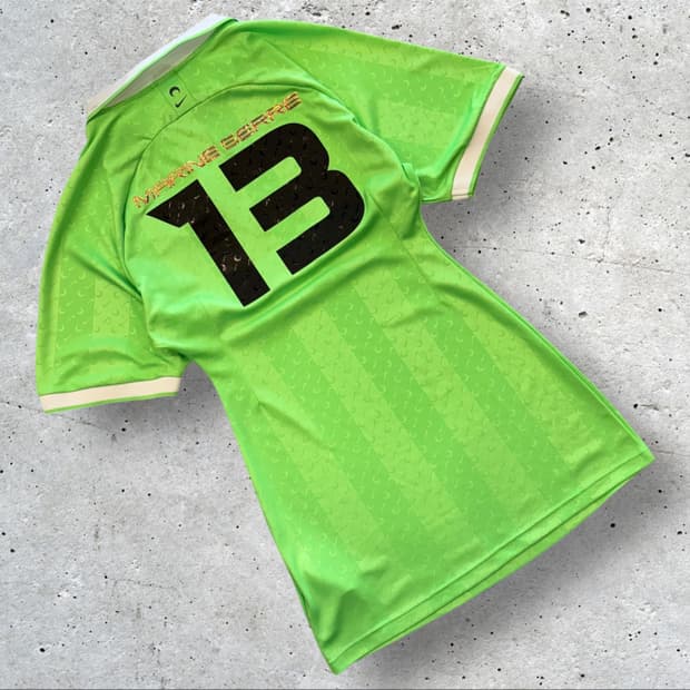 [XS] 나이키 x 마틴세르 유니폼 형광 그린 원피스 D293