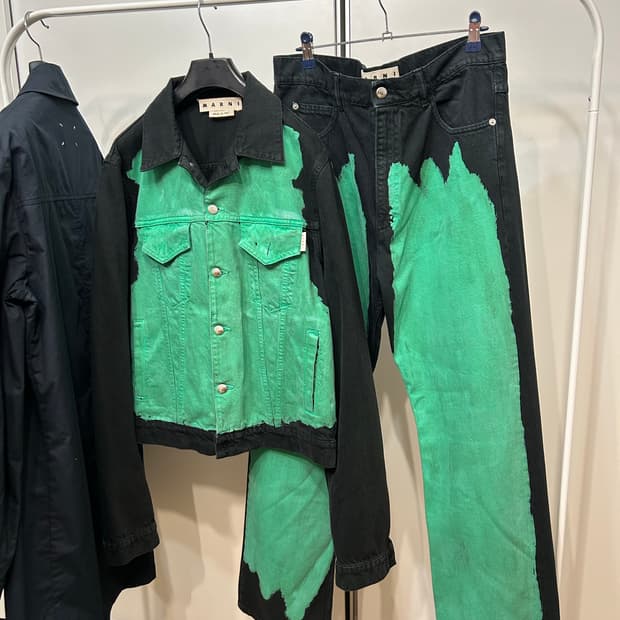 마르니 블리치드 데님 자켓