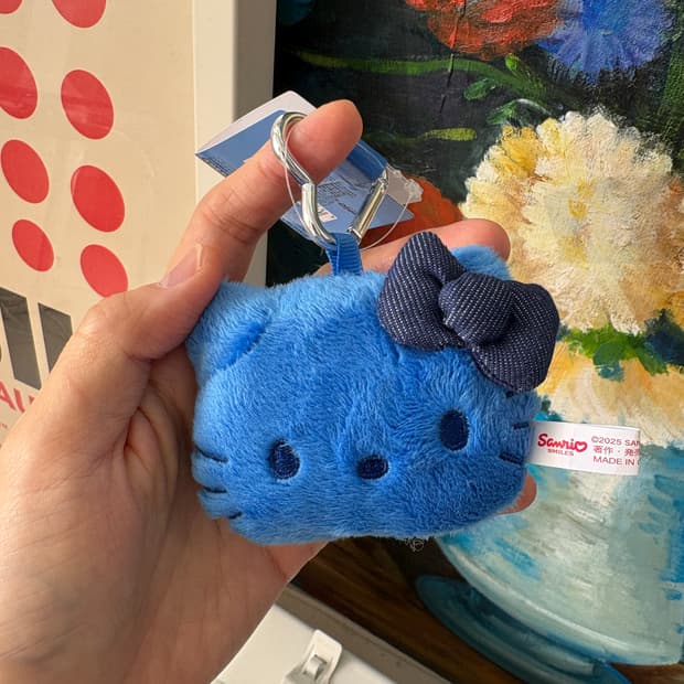 Kitty blue keyring 키티 블루 키링