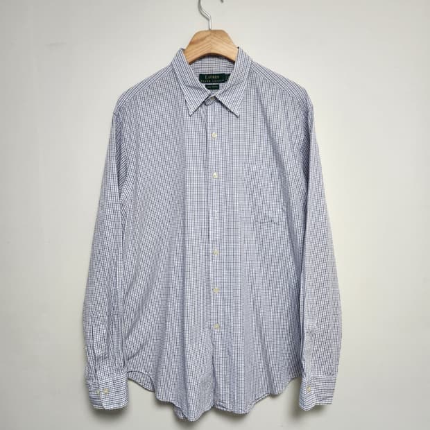 폴로Polo 체크 셔츠 L - S176