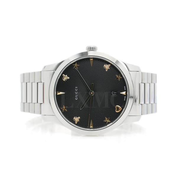 구찌 G-타임리스 시계 126.4 블랙 워치 YA1264029