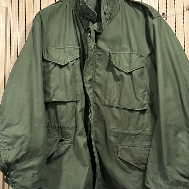 [2세대/오리지널] M65 필드자켓 2세대 은지퍼 Large 레귤러