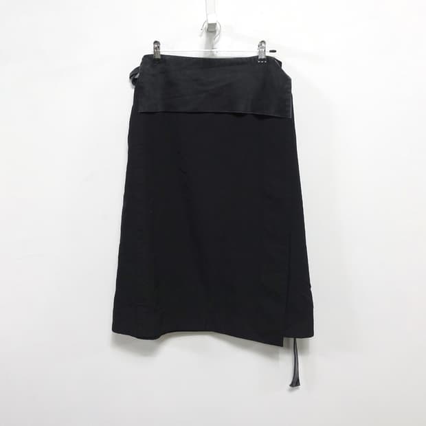 [S] HELMUTLANG 헬무트랭 아카이브 스트랩 랩스커트 