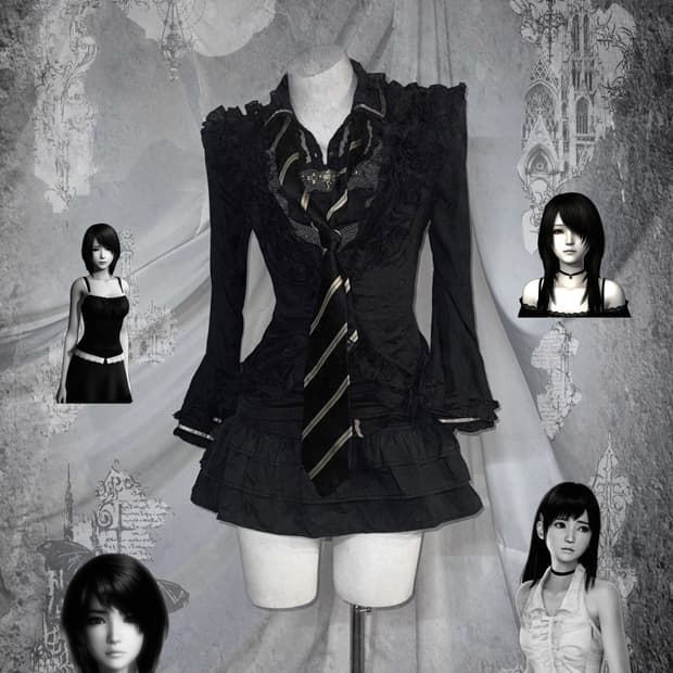 엑시즈팜 무채색 데일리공겜여주 코디세트 