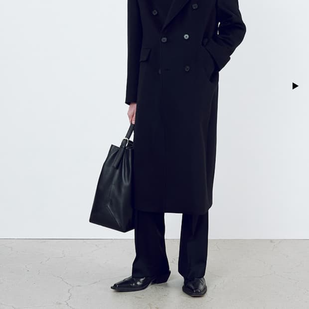 (구매) 24fw 토니웩 더블코트 블랙 L사이즈