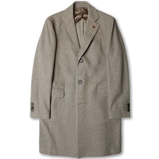 라르디니 [Lardini] 베이지 울 알파카 클래식 싱글 코트