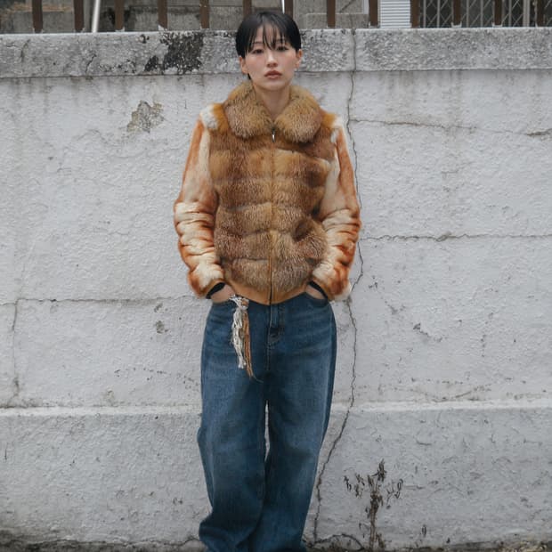 피에르 발망 레드폭스 퍼 자켓