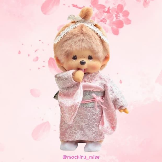 🎀🌸 SEKIGUCHI PINK KIMONO MONCHHICHI 🪽